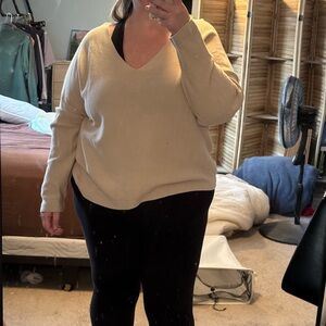 Primark Beige V-Neck Sweater